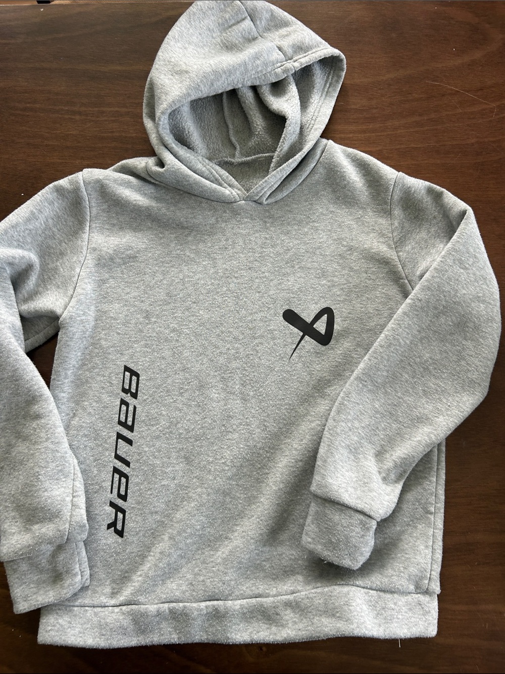 Bauer Light Gray Logo Hoodie - Men’s Pullover